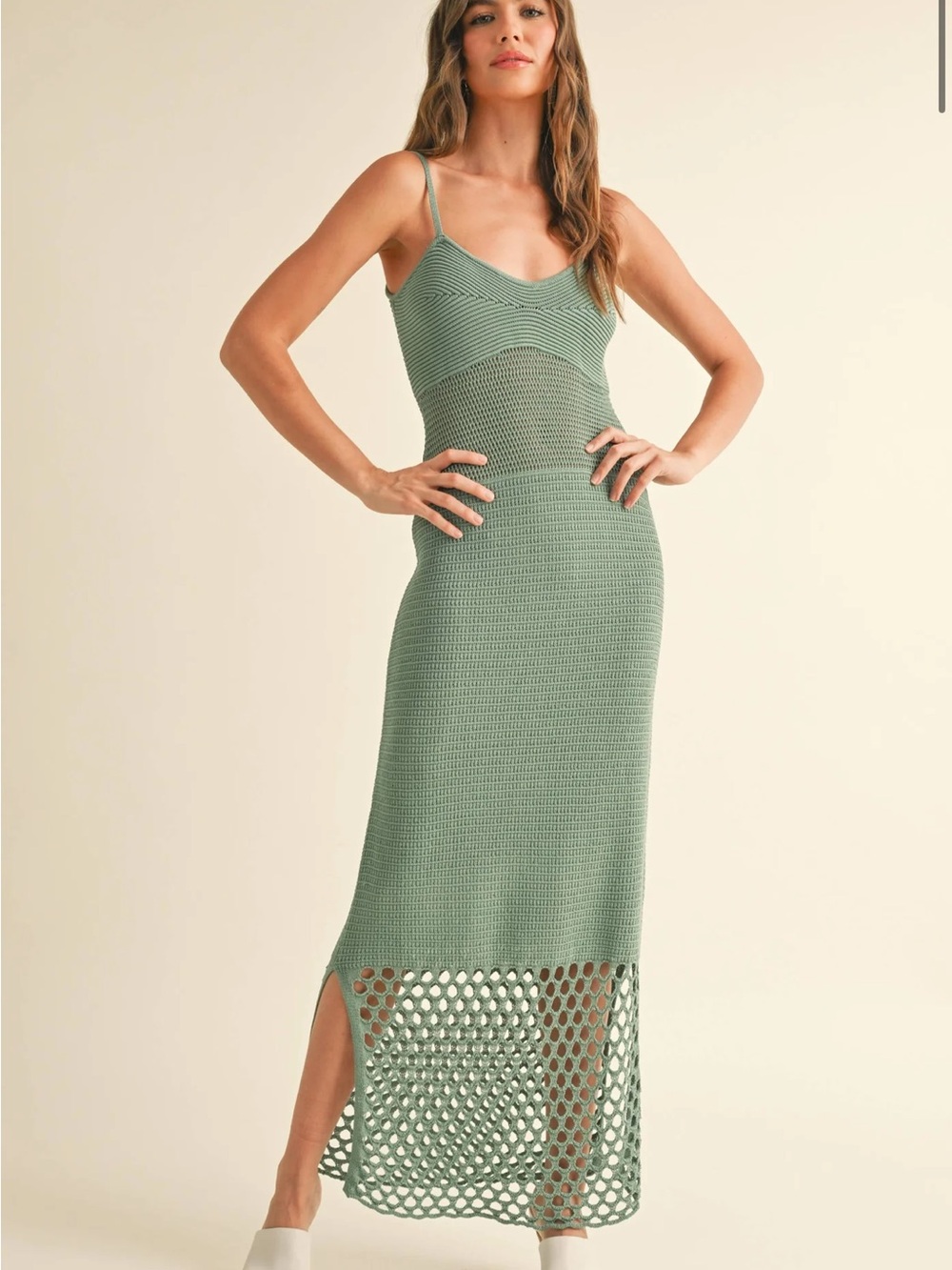 Miou muse maxi knit dress